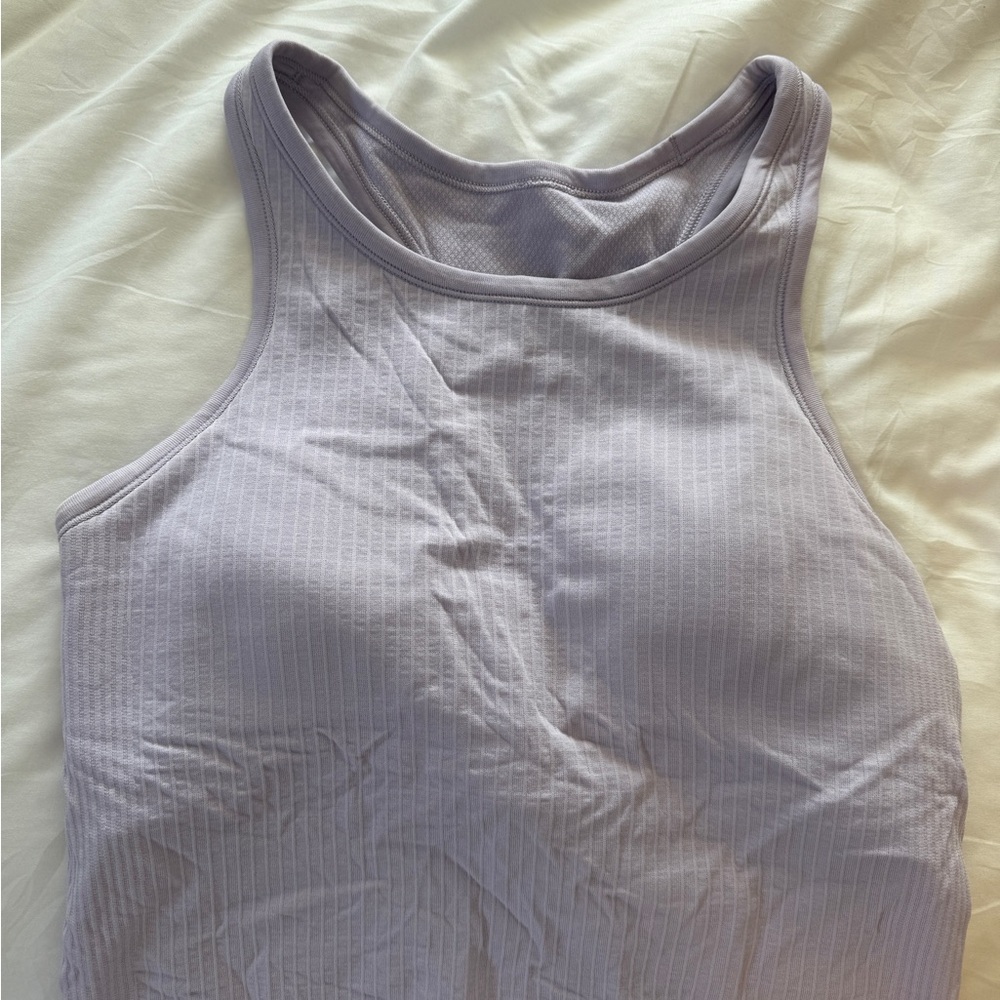 lululemon athletica Light Purple Ribbed Tank Top